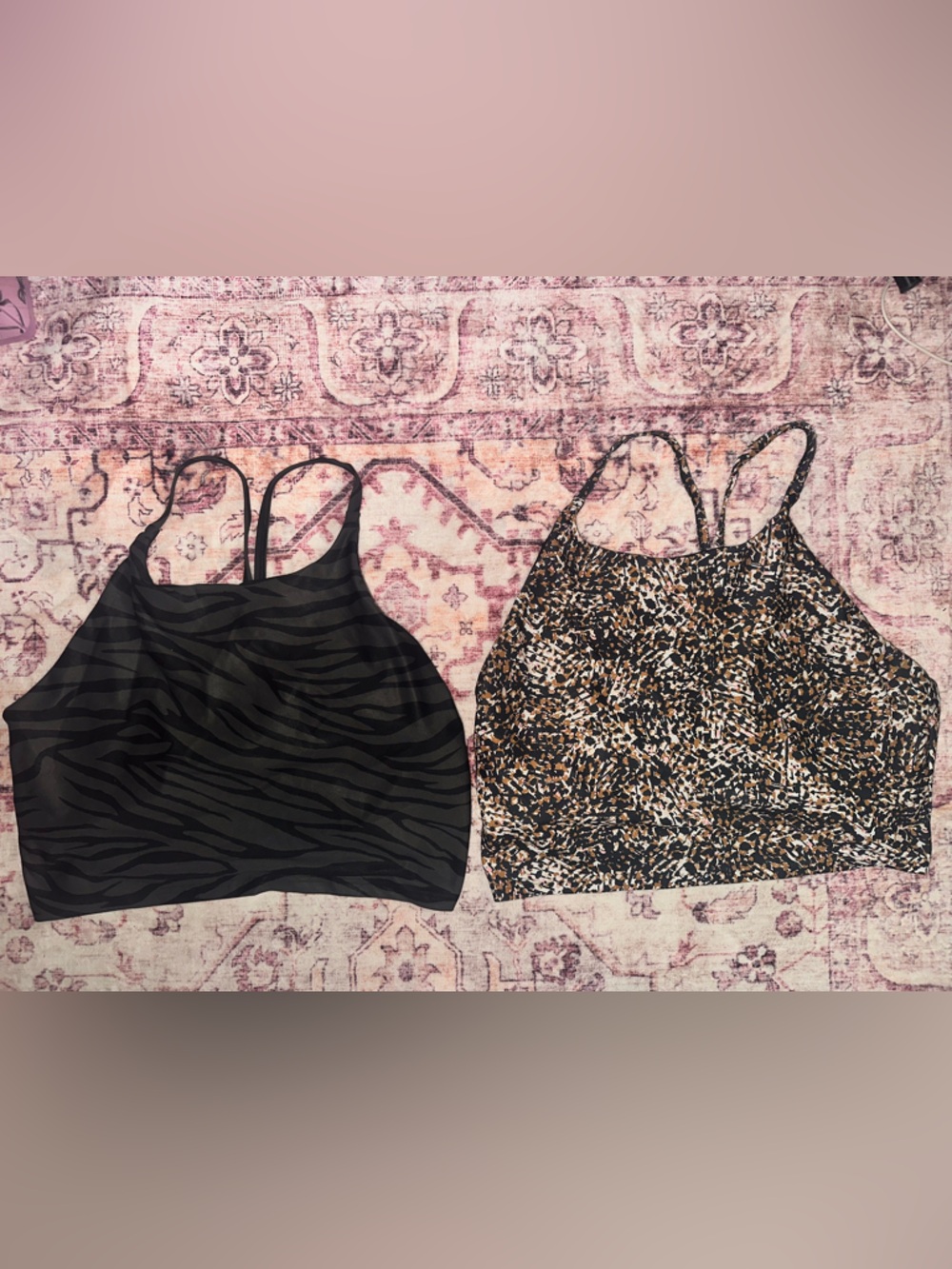2 Old Navy Active GoDry Light Support PowerSoft Longline Sports bra XL